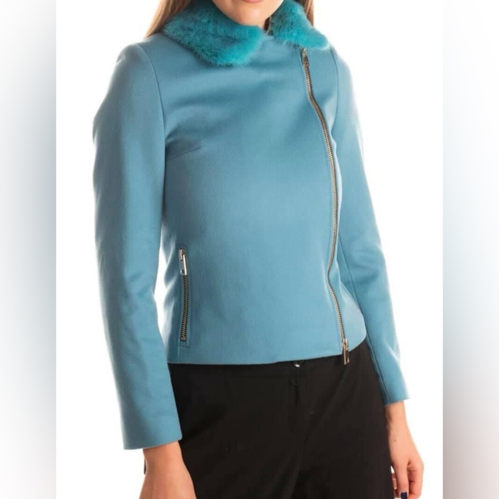 Heresis (Loro Piana) light blue wool coat-Size 42 or USA 8